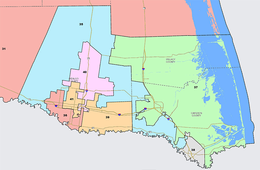 South Texas House district map